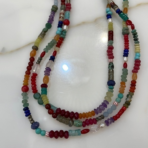 Sundance Catalog Turquoise, Coral & Multi Stone Long Necklace—Gorgeous!! NEW! - Picture 5 of 11